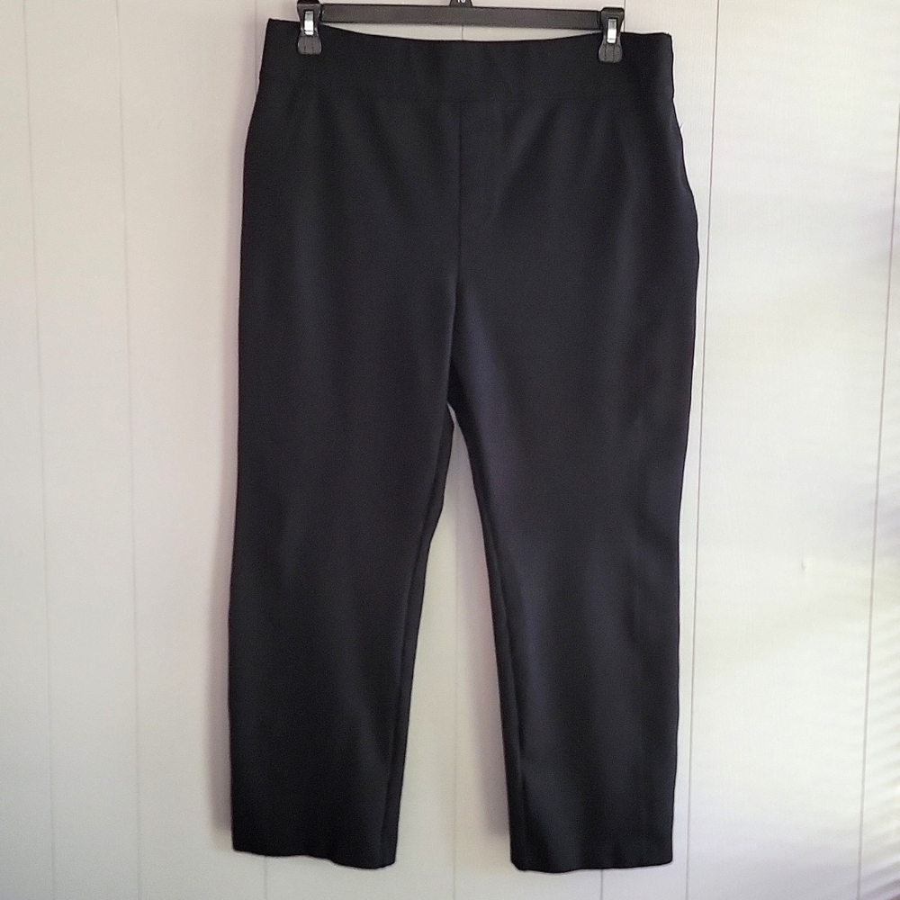 Spanx Heavy Black Athletic Activewear Cropped Pants 2X